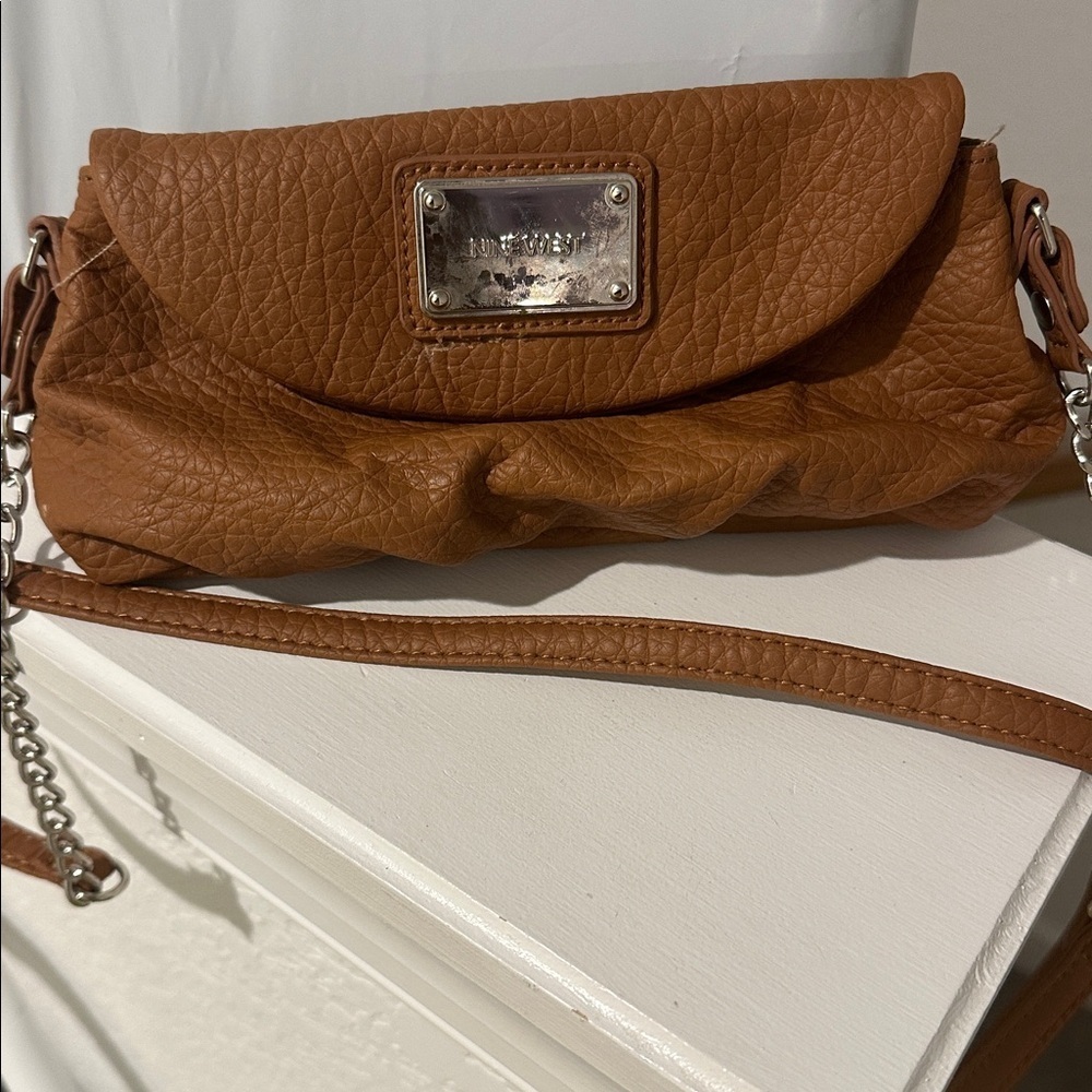 Nine West Brown Crossbody Bag with Chain Strap - Picture 4 of 4